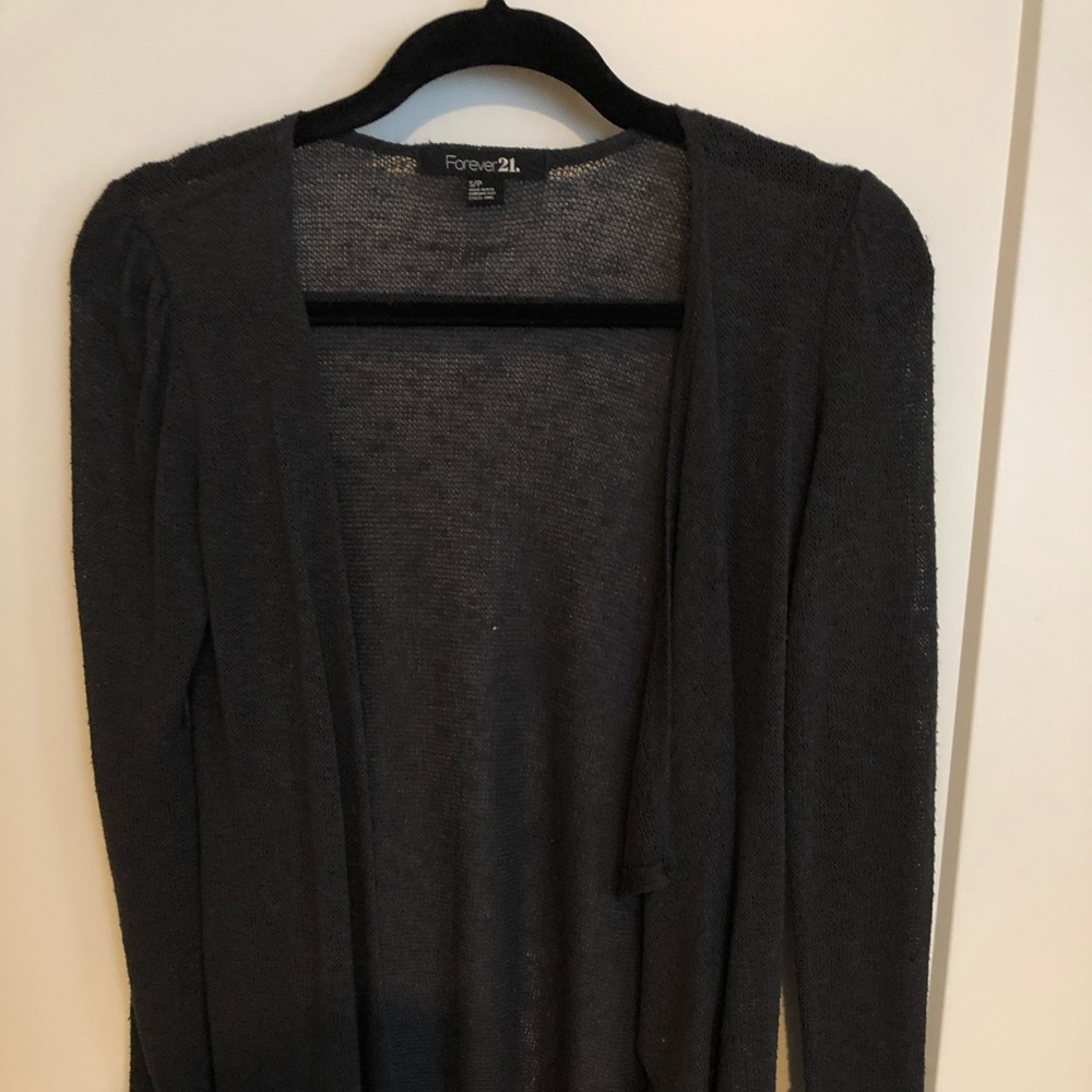 Grey cardigan